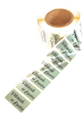 Mini-Größe Silber Klebeetiketten für Schmuck, Pans, Keramik und Handwerk (hergestellt in Spanien) von Personal labels since 1999