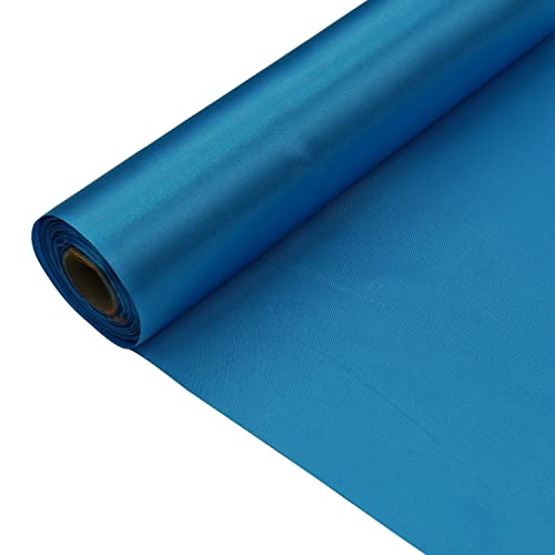 Personalize Pro Satin-Rolle, 29 cm x 20 m, Aquablau, luxuriös und weich, seidig und glänzend, für selbstgemachte Stuhlhussen, Schleifen, Tischläufer, Girlanden, Hochzeiten, Partys, Bastelprojekte von Personalize Pro