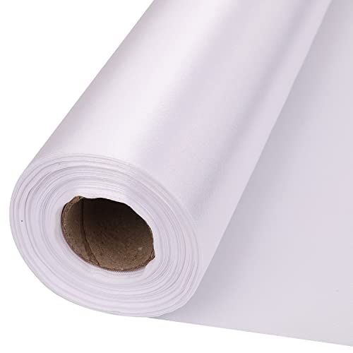 Personalize Pro Satin-Rolle, 29 cm x 20 m, weiß, luxuriös und weich, seidig und glänzend, für selbstgemachte Stuhlhussen, Schleifen, Tischläufer, Girlanden, Hochzeiten, Partys, Bastelprojekte von Personalize Pro