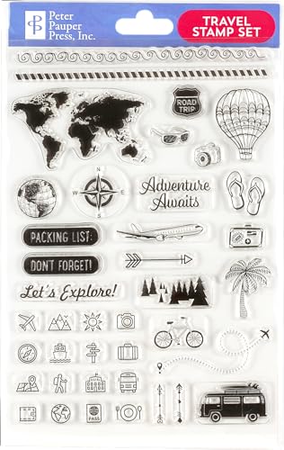 Travel Clear Stamp Set von Peter Pauper Press