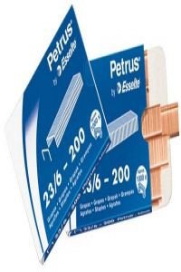 Petrus 23600 verkupferte Heftklammern, 23/6, 25 Packungen von Petrus