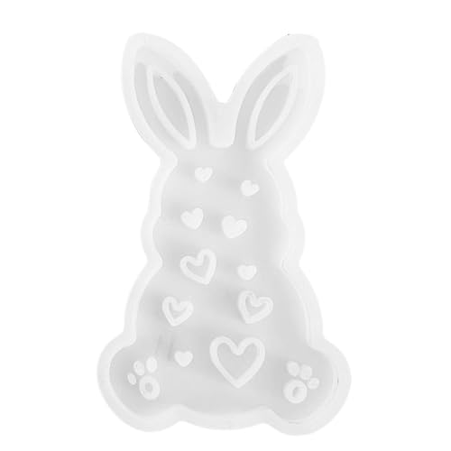 3D Kaninchen Gießform Ostern, Ostern Kaninchen Silikonformen Gießformen, Ostern Hase Silikonformen Gießformen, Epoxidharz Formen zur Herstellung von Ostern Ornamenten von Peufcmi