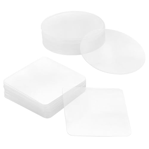 Peygre 40 Stk Doppelseitiges Klebeband, beinhaltet 20 Quadratisch Doppelseitige Klebepads, 20 Runde Nano Klebepads Extra Stark Transparent Ablösbares für Wände, Teppich, Fliesen, Küche von Peygre