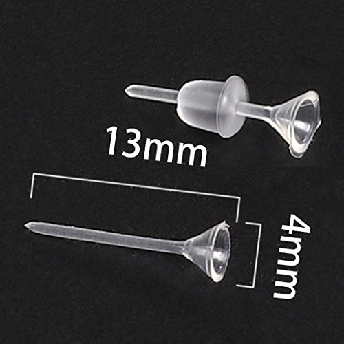 100 Sets Ohrringpfosten & Verschlüsse Ohrringe für empfindliche Ohren Klar Unsichtbare Sport Ohrringe Pins 100 Sets Ohrringpfosten & Verschlüsse Ohrringe für empfindliche Ohren Klar Unsichtbare Sport Ohrringe Pins von Pffiocix