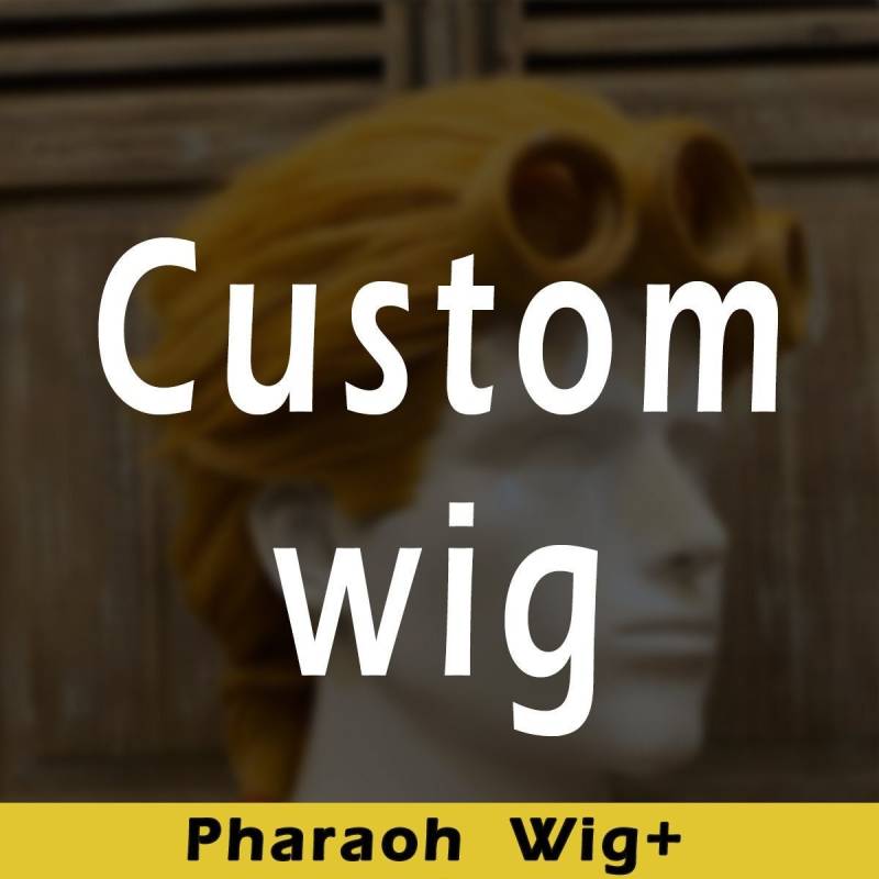 Pharaohwig, Cosplay, Kostüm, Hololive, Vtuber, Personalisierte, Schwarze Perücke von PharaohWIG