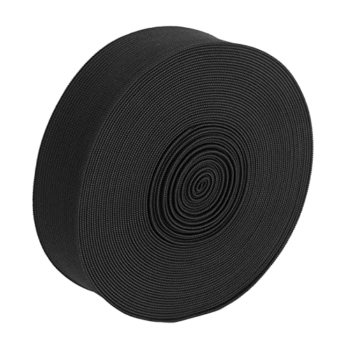 3,5 Cm Elastische Bänder, 9,1 M, Schwarze Elastische Rolle, Zum Selberschneiden, Bequem, Atmungsaktiv, Nähen, Elastisches Band Zum Basteln, Hosen, Perücken, Gürtel von Phefop