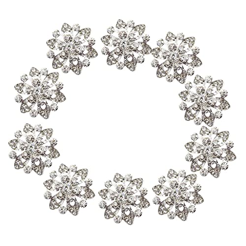 Phenovo Strass Blume Nähen Buttons DIY 22mm 10 Stück von Phenovo