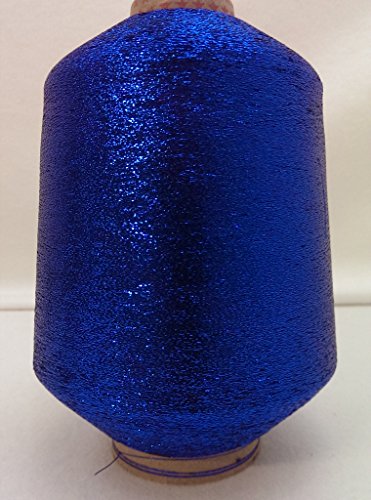 1 Spule 500 g Metallgarn GP 59,00 EUR/kg blau 86.000 m/kg Lame Beilaufgarn Glitzergarn 62% Polyester/ 38% Polyamid von PhiloTeXX