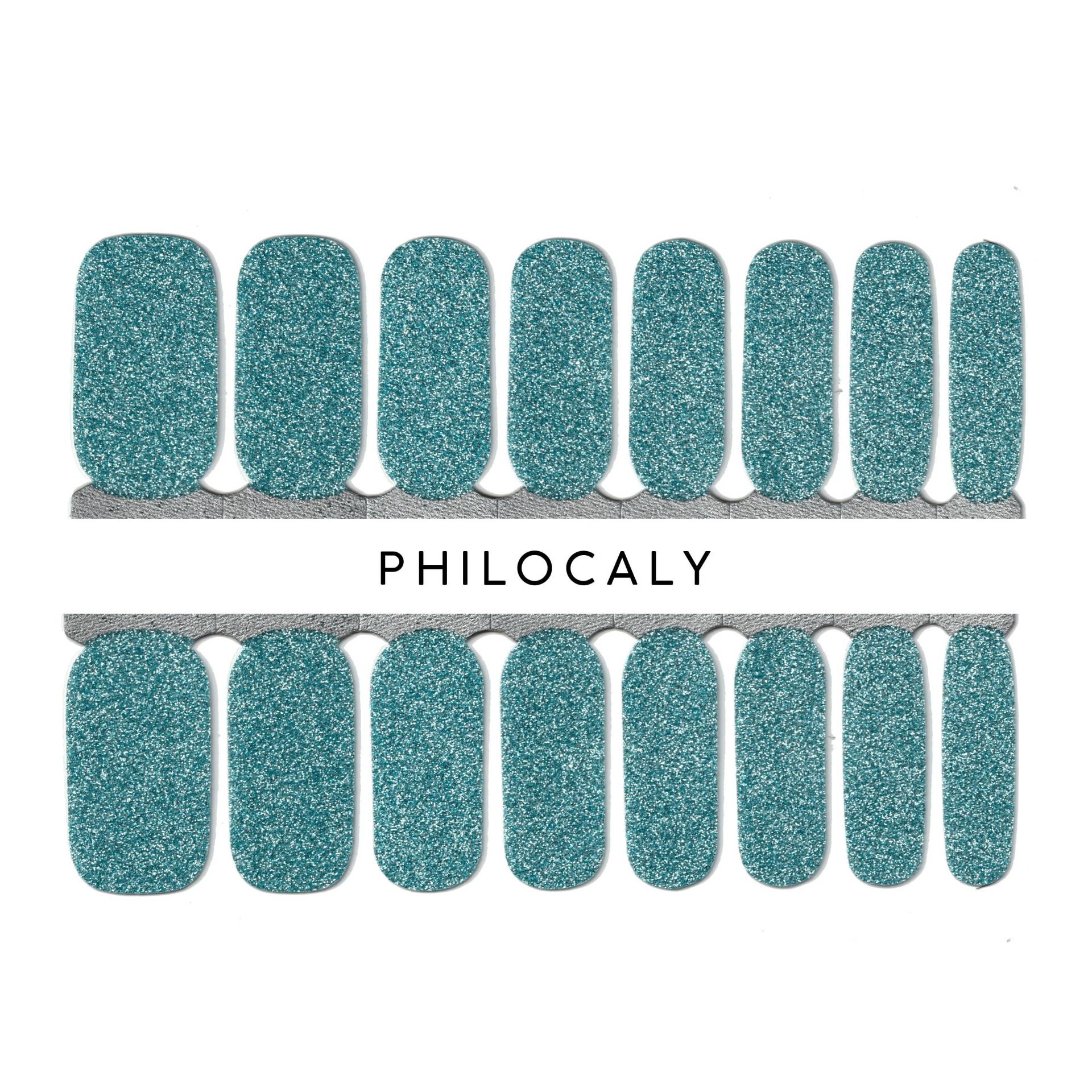 Blaue Einfarbige Farbe - Nagelstreifen, Nagelverpackungen, Nagellackkunst, Nagelaufkleber von PhilocalyNailStrips