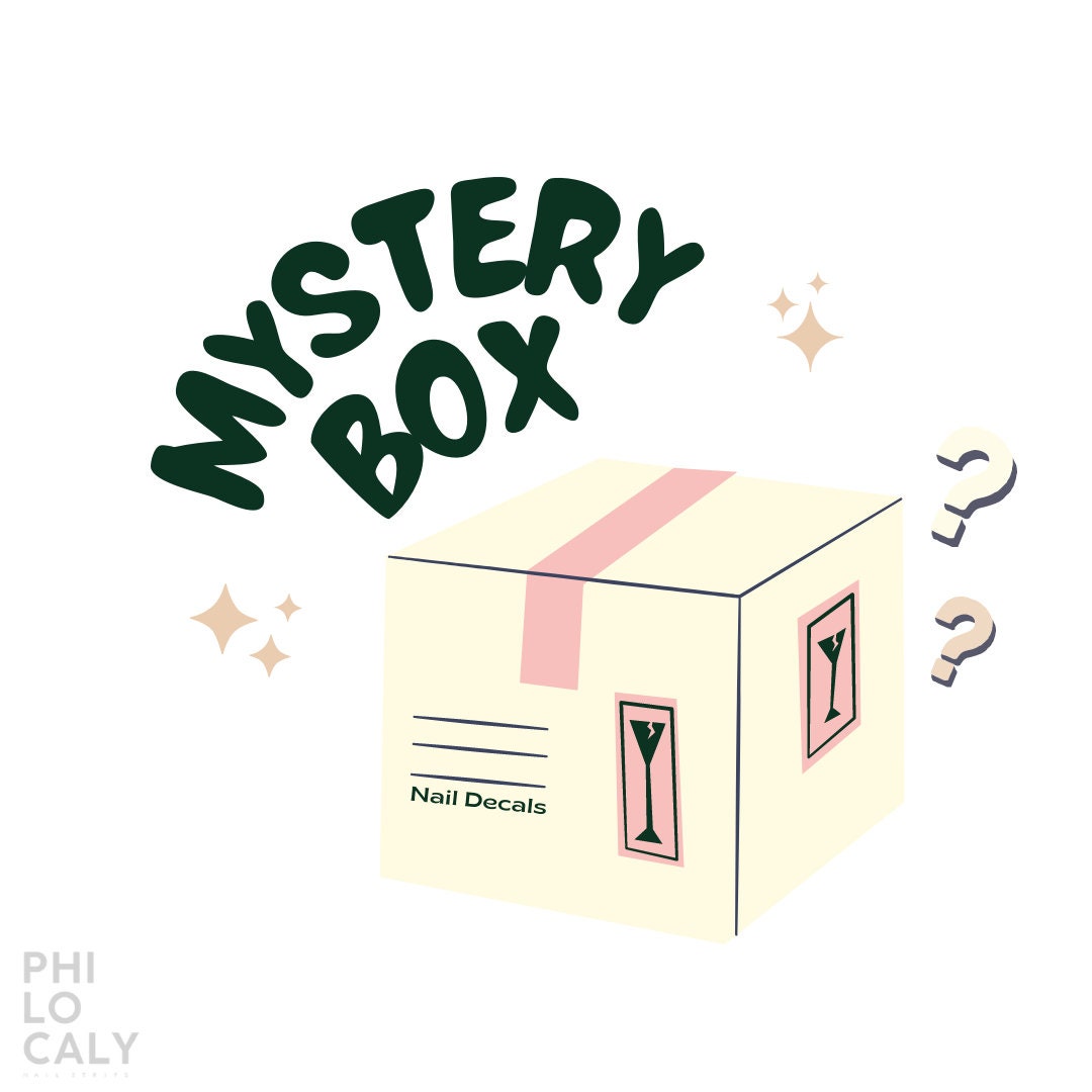 Mystery Box Nail Decals/ Überraschungsbox/ Geschenkset/ Grab Bag/ Nail Sticker von PhilocalyNailStrips