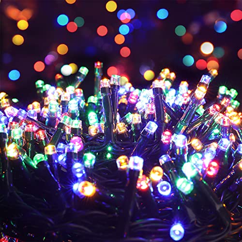 PhilzOps 500 LED Cluster Weihnachten Lichterkette Außen, 12.5M Bunt Lichterkette Strom 8 Modi Wasserdicht Weihnachtsdeko Beleuchtung für Party Innen Zimmer Hochzeit Garten Baum Balkon Geburtstag von PhilzOps