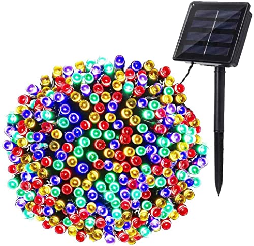 PhilzOps Solar Lichterkette Outdoor, 22M 200 LED Bunt Weihnachtsbeleuchtung Wasserdicht Solar Lichterkette Aussen mit 8 Modi für Party Garten Balkon Terrasse Tor Zaun Bäume Hochzeit Deko von PhilzOps