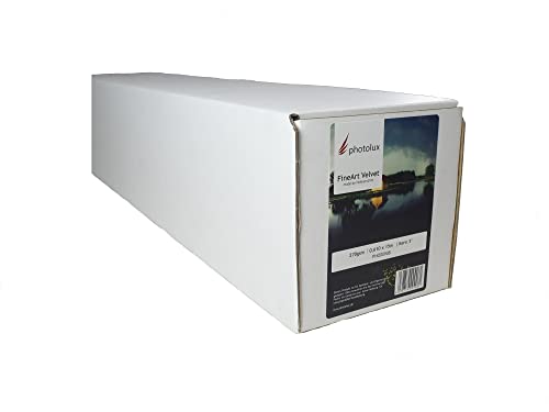 Photolux FineArt Velvet 270 gsm Matt Fotopapier in Premiumqualität 17 Zoll (0,432x15m) 1 Rolle von Photolux