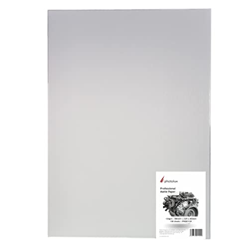 Photolux Professional Matte Paper 120 gsm Fotopapier in Premiumqualität A3+ (329x483mm) 100 Blatt von Photolux