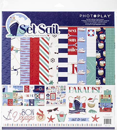 Photoplay 614732 Set SAIL COLLECTION 12X12PACK, Einheitsgröße von PHOTOPLAY