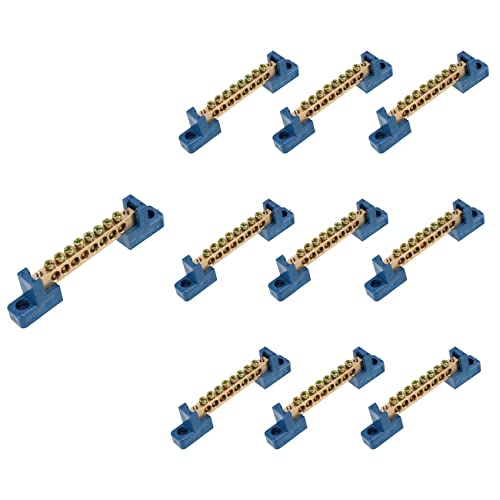 8 Klemmen Sammel Schienen Klemmen Block 10 Pack Messing Draht Schraube Klemme für Auto Boot Marine Boden Strom Verteilung von Phyachelo