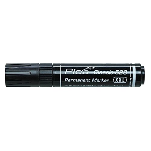 Pica 528/46 Permanentmarker XXL schwarz 4-12mm (3er Pack) von Pica