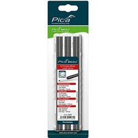 Pica Big Dry Bleistiftminen für Zimmermannsbleistift mit Druckmechanismus grau 2H 2,0 - 5,0 mm, 12 St. von Pica