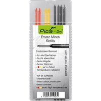 Pica Pica-Dry Fallminen-Bleistiftminen 4x graphit, 2x rot, 2x gelb 2,8 mm, 8 St. von Pica