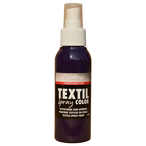 PICCOLINO Textil Spray - Textilsprühfarbe 100ml Violett - Textilfarbe zum Sprühen/Sprayen von Piccolino