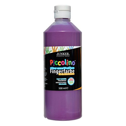 Piccolino Fingerfarbe für Kinder, auswaschbar, 500 ml, Violett - abwaschbare Fingermalfarbe für die Allerkleinsten von Piccolino