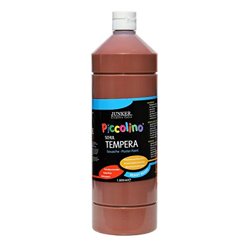 Piccolino Ready Mix Schultempera Farbe Dunkelbraun 1000 ml von Piccolino