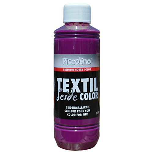 Seidenmalfarbe Pink 250ml - Seidenfarbe Piccolino Textil Color - Textilfarbe Seide von Piccolino