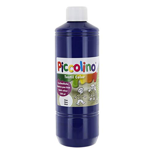 Textilfarbe blau 500ml - Stoffmalfarbe PICCOLINO Textil Color von Piccolino