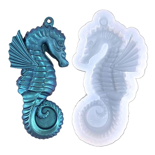 Silikonform für Weihnachten, Seepferdchen, Schlüsselanhänger mit Loch, handgefertigt, Valentinstag, Geburtstag, Schmuck Silikonform für Weihnachten, Seepferdchen, Schlüsselanhänger mit Loch, handgefertigt, Valentinstag, Geburtstag, Schmuck von Piceioep