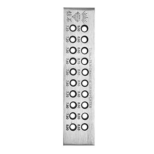 Draht Drawplate runde Form Wolfram -Vergaser Schmuckwerkzeuge 0,26 4,1 mm (Public18dddem-04) von Pilipane