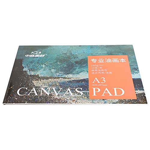 Ölmalerei Papierbuch Baumwoll -Leinwand Pad A3 Größe verdickter Verschlüsselungs -Leinwand für Ölmalerei und Acrylfarbenkunstversorgungen 420x297mm 10 Blätter Ölmalerei Papierbuch Baumwoll -Leinwand Pad A3 Größe verdickter Verschlüsselungs -Leinwand für Ölmalerei und Acrylfarbenkunstversorgungen 420x297mm 10 Blätter von Pilipane