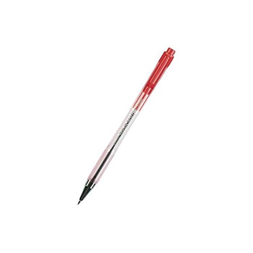 12 Stück PILOT – Kugelschreiber bp-s Matic wiederaufladbar – Feine Spitze – Körper Kunststoff Kristall – Tinte rot von Pilot Pen