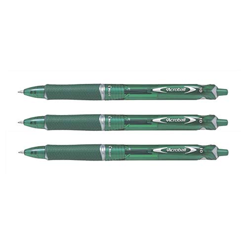 Pilot 3er-Set Kugelschreiber Acroball Begreen mittlere Spitze grün von Pilot Pen