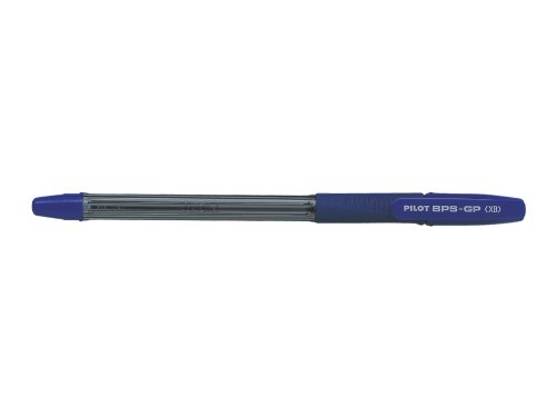 Pilot BPS GP Kugelschreiber 12 Stück gummierter Griff extrabreite 1,6 mm Spitze 0,55 mm Strich blau von Pilot Pen