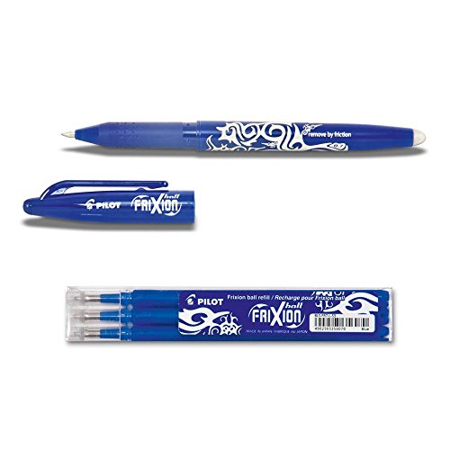 Pilot Pen 1 Frixion Ball blau + 3er-Set Mine Office Set von Pilot