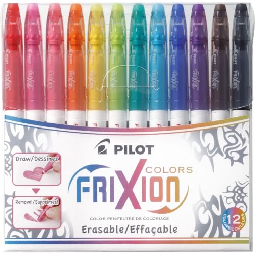 Pilot Fasermaler FriXion Colors Set 4144S12 Verschiedenfarbig sortiert 0.4 mm 12 St./Pack. 12 St. von Pilot Schreibwaren