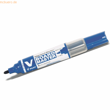 10 x Pilot Whiteboardmarker V-Board Master Fein 1,7mm Rundspitze blau von Pilot