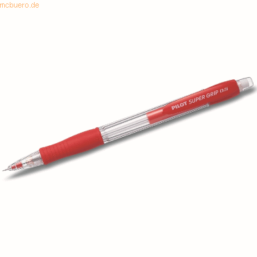 12 x Pilot Feinminenstift Super Grip 0,5mm H-185-SL rot von Pilot