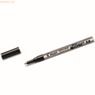 12 x Pilot Lackmaler Fein 1mm silber von Pilot