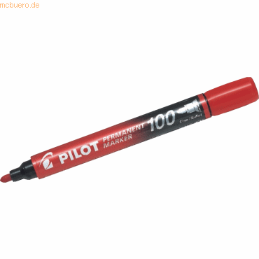 12 x Pilot Permanentmarker 100 rot von Pilot