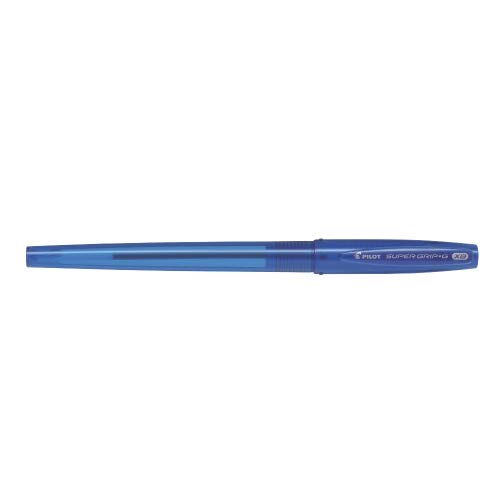 Kugelschreiber Supergrip-G, blaue Spitze, 1,6 cm, Packung mit 12 Stiften von Pilot