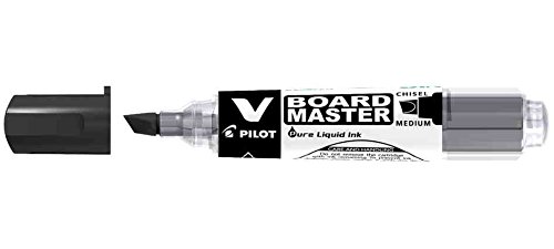 PILOT 12 V BOARD Marker Whiteboard MASTER abgeschrägt, wiederaufladbar, Schwarz von Pilot