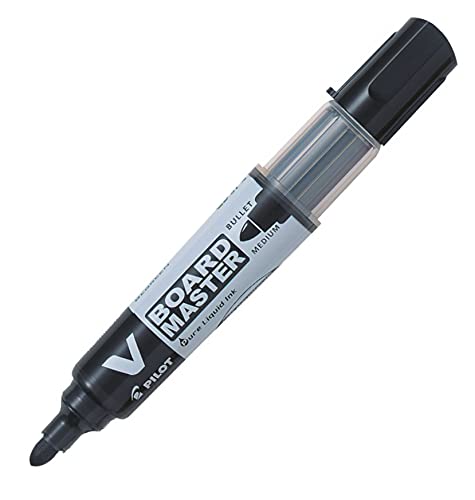 PILOT 386718 Whiteboard-Marker V BOARD MASTER, Rundspitze, schwarz von PILOT