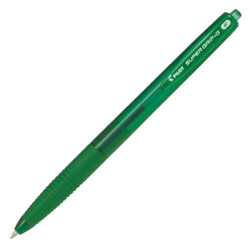 PILOT 524394 Druckkugelschreiber SUPER GRIP G, Strichfarbe: grün von Pilot