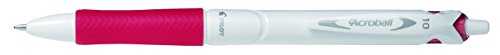 PILOT BAB15M-BG-R Druckkugelschreiber ACROBALL PURE WHITE, rot von Pilot