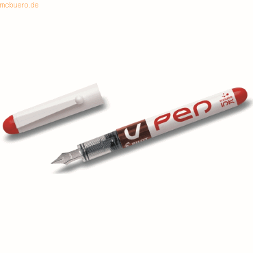 Pilot Einweg-Füllfederhalter V-Pen SVPN-4W rot von Pilot