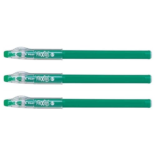 Pilot Frixion Ball Sticks 07, Kugelschreiber Stifte, Grün, 3 Stück von Pilot