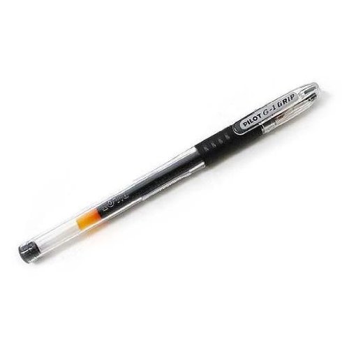 Pilot G1 Kugelschreiber, feine Spitze, schwarze Gel-Tinte, 6 Stück von Pilot