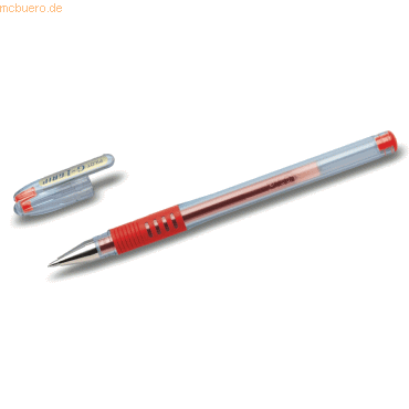 12 x Pilot Gelschreiber G1-7 Grip rot von Pilot