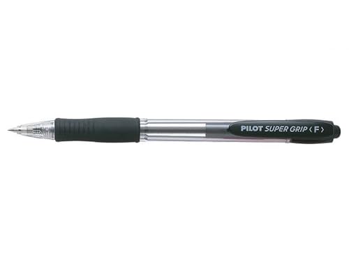 Pilot Kugelschreiber, einziehbar, Super Grip F Schwarz von Pilot